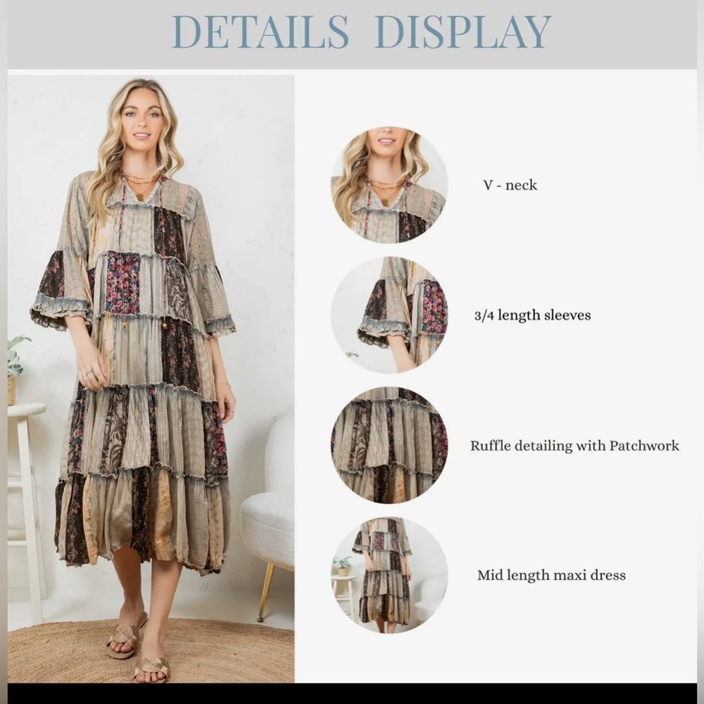 Timeless Long Jhabla Dress - Elegant & Chic (New Color) - Picture 6 of 7
